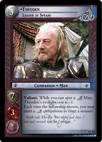 Theoden, Leader of Spears (7U254) [The Return of the King]