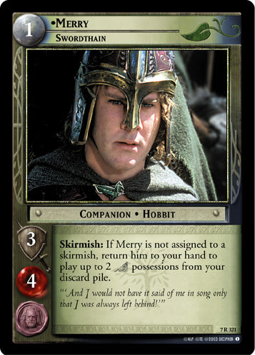 Merry, Swordthain (7R321) [The Return of the King]