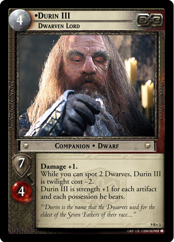 Durin III, Dwarven Lord (9R+3) [Reflections]