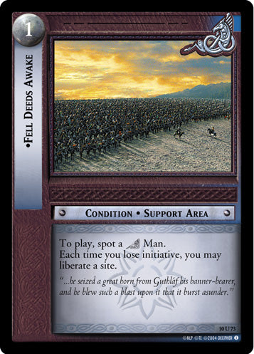 Fell Deeds Awake (10U73) [Mount Doom]