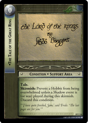 The Tale of the Great Ring (10U116) [Mount Doom]