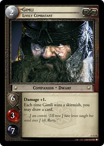 Gimli, Lively Combatant (11U8) [Shadows]