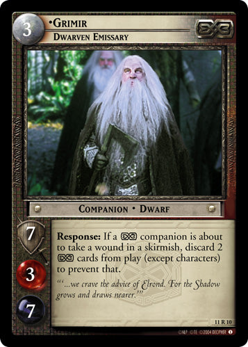 Grimir, Dwarven Emissary (11R10) [Shadows]