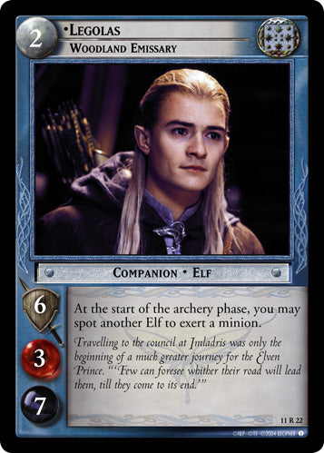Legolas, Woodland Emissary (11R22) [Shadows]