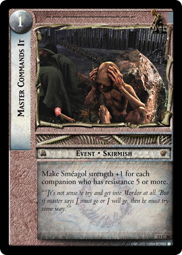 Master Commands It (11C46) [Shadows]