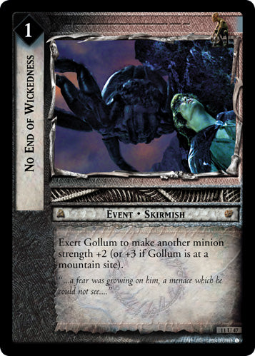 No End of Wickedness (11U47) [Shadows]