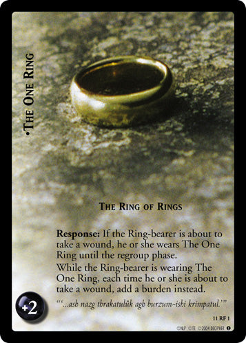The One Ring, The Ring of Rings (F) (11RF1) [Shadows]