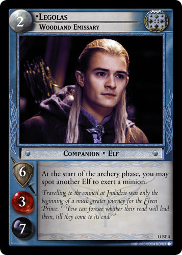 Legolas, Woodland Emissary (F) (11RF3) [Shadows]
