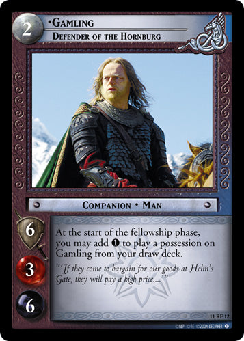 Gamling, Defender of the Hornburg (F) (11RF12) [Shadows]