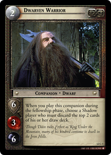Dwarven Warrior (12C7) [Black Rider]