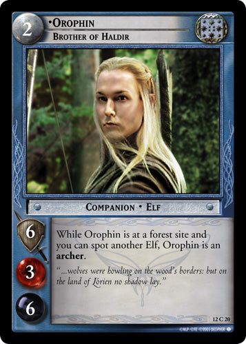 Orophin, Brother of Haldir (12C20) [Black Rider]