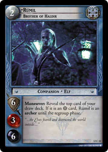 Rumil, Brother of Haldir (12C22) [Black Rider]