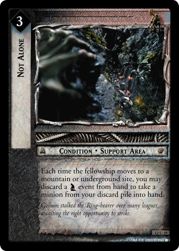 Not Alone (12U39) [Black Rider]