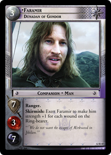 Faramir, Dunadan of Gondor (12R47) [Black Rider]