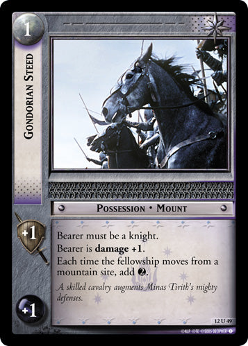 Gondorian Steed (12U49) [Black Rider]