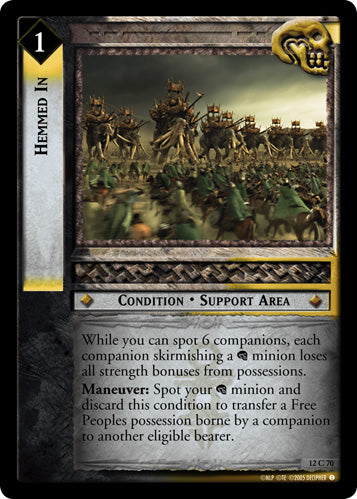 Hemmed In (12C70) [Black Rider]