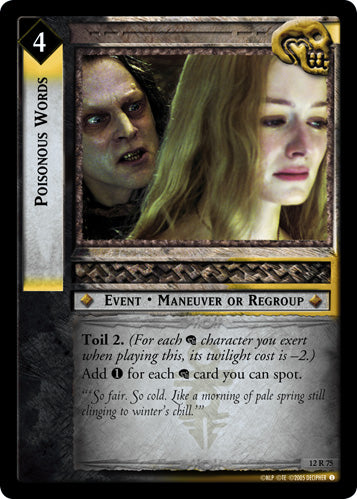 Poisonous Words (12R75) [Black Rider]