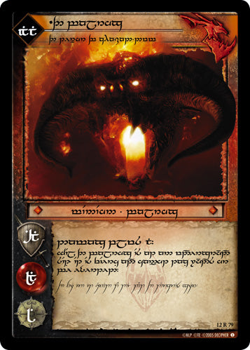 The Balrog, The Terror of Khazad-dum (T) (12R79T) [Black Rider]