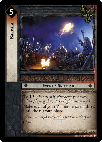 Barrage (12R82) [Black Rider]