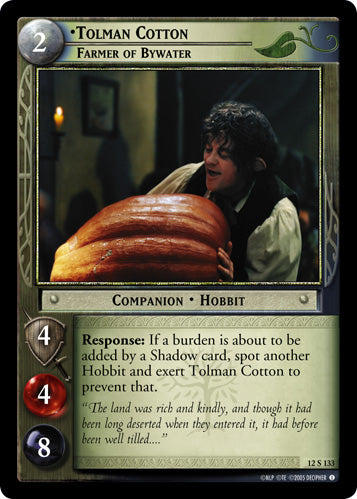 Tolman Cotton, Farmer of Bywater (12S133) [Black Rider]