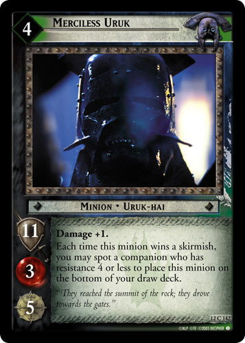 Merciless Uruk (12C142) [Black Rider]
