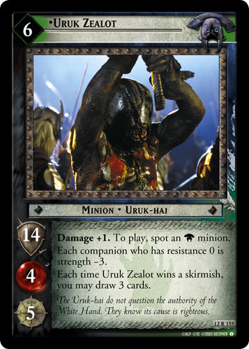 Uruk Zealot (12R155) [Black Rider]