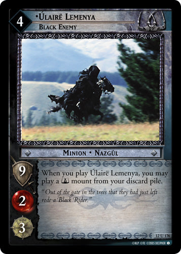 Ulaire Lemenya, Black Enemy (12U176) [Black Rider]