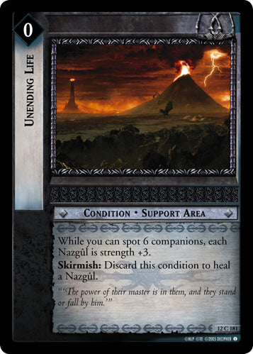 Unending Life (12C181) [Black Rider]