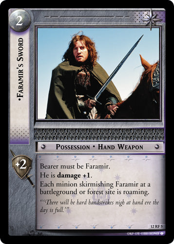 Faramir's Sword (F) (12RF5) [Black Rider]