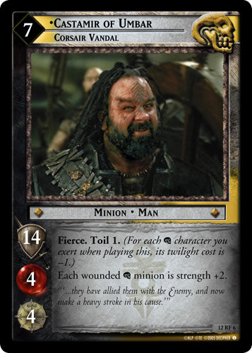Castamir of Umbar, Corsair Vandal (F) (12RF6) [Black Rider]