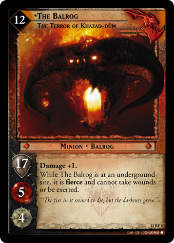The Balrog, The Terror of Khazad-dum (F) (12RF8) [Black Rider]