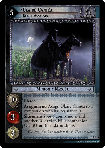 Ulaire Cantea, Black Assassin (F) (12RF16) [Black Rider]