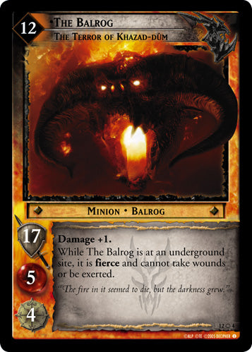 The Balrog, The Terror of Khazad-dum (O) (12O4) [Black Rider]