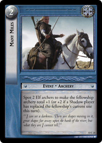 Many Miles (13C21) [Bloodlines]