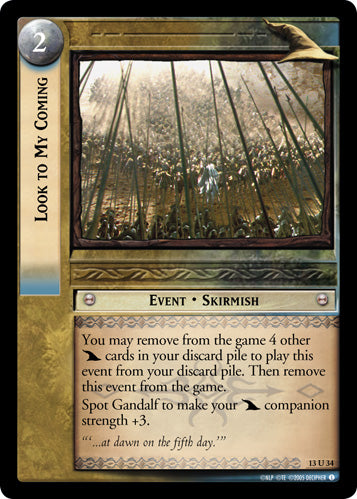 Look to My Coming (13U34) [Bloodlines]