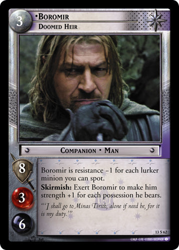 Boromir, Doomed Heir (13S62) [Bloodlines]