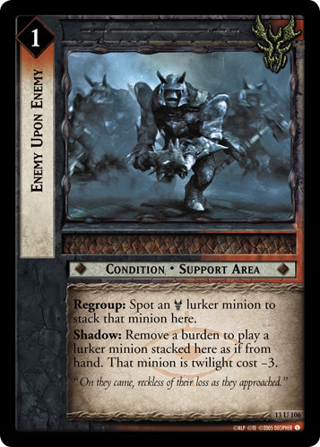 Enemy Upon Enemy (13U106) [Bloodlines]