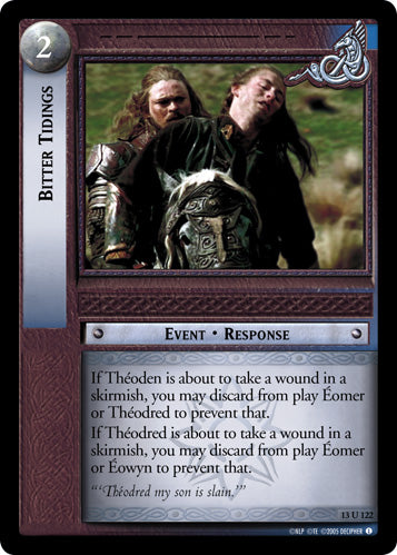 Bitter Tidings (13U122) [Bloodlines]