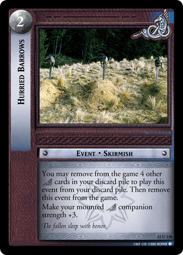 Hurried Barrows (13U130) [Bloodlines]