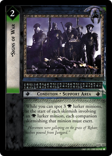 Signs of War (13U167) [Bloodlines]