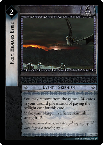 From Hideous Eyrie (13U179) [Bloodlines]