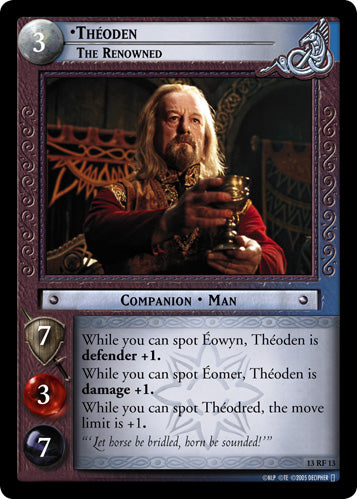 Theoden, The Renowned (F) (13RF13) [Bloodlines]