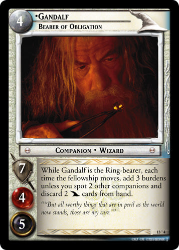 Gandalf, Bearer of Obligation (O) (13O4) [Bloodlines]